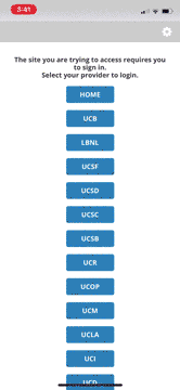 Select UCSF and signon with your MyAccess Account